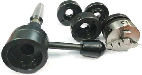 Buyohlic Supporto per contropunta per tornio per foratura filettatura, alesatura (supporto per fustella 2MT con mandrino da 65 mm)