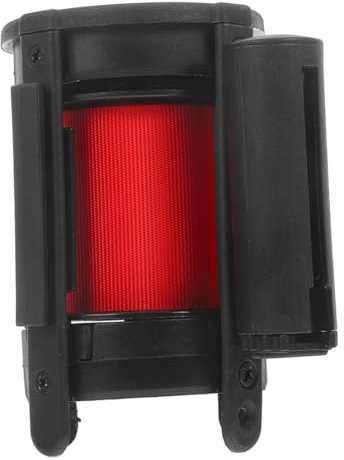 JECOMPRIS Cintura Barriera Retrattile Da Muro Metri Con Meccanismo Automatico Nastro Di Sicurezza Per Controllo Code Ambienti Pubblici e Privati