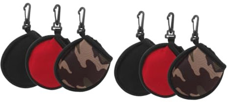 POPETPOP 2 Sätze Tragbare Balltasche Golfhandtuch Reinigungsset Für Golfschläger Golfs Ballen Waschbeutel Golfs Ballen Aufbewahrungstasche Schutzhüllen Für Golf Golfballwäscher 3 Stück * 2