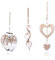 YSJCHEBS 3 Pendentifs d'amour en Bois, Pendentifs De Décoration De Maison, Pendentifs Simples, Pendentifs De Décoration De Fenêtre, Pendentifs Décoratifs Rétro