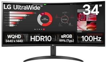 LG Monitor 34WR50QK-B 34 50-60 Hz Wide Quad HD - Marca EAN: 8806096197707