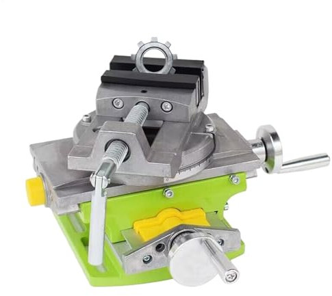 Table Top Drill Press Vise | Drill Press Clamp for Table | Crosses Slide Milling Drilling Machine, Heavy Duty Bench Clamp for Woodworking