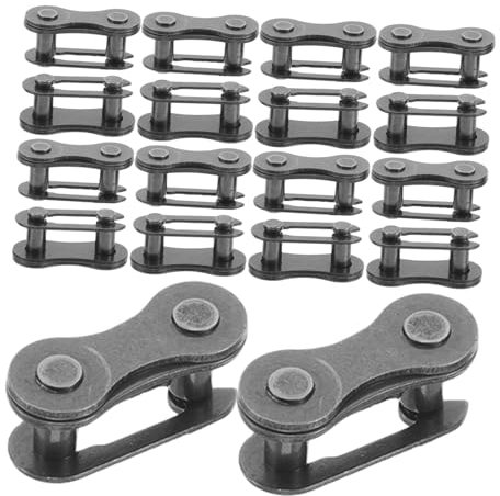 Toddmomy 20pcs Bicycle Chain Link Connector Steel Cycling Chain Repair Tool for Missing Link Connectors