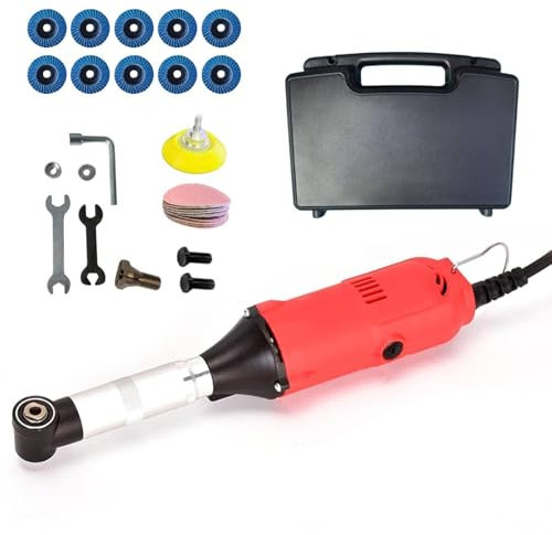 Electric Tile Seam Cleaning Machine, 350W Variable Speed Grout Remover Tool, 15000RPM Rotary Tile Cutter with Brush Cover, for Tile Cutting, Polishing, Edge Detailing