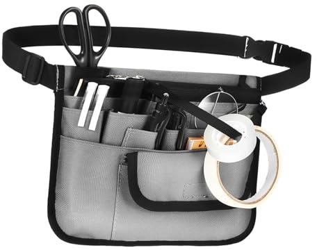 LIFKOME Delantal De Trabajo Multifuncional Para Con Resistentes Manchas Para Restaurantes Cocinas y Bares Ajustable y Portátil