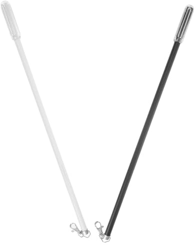 BESPORTBLE Varillas para Cortinas y Visillos, 2 Piezas, Barra Manual de 50 CM, Fácil Instalación para Ventanas en Salones y Dormitorios