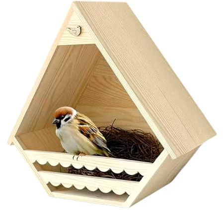 Iouyjiu utomhus fågelhus | Träfink bostadslivsmiljö | fågelhus, för sparv svälj wren Chickadee duva kolibri trädgård uteplats innergård