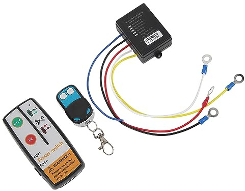 Rcniso Kit Telecomando Wireless per Verricello, Controllo Preciso Controller Wireless Affidabile per Verricello 50 Piedi Risposta Rapida DC12V 24V per SUV ATV