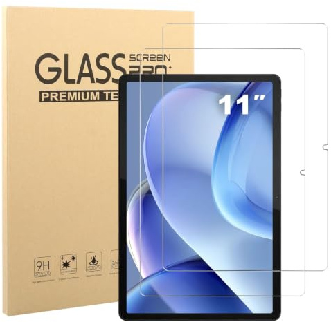 2 Pack Verre Trempé pour DOOGEE U11/ U11 Pro/DOOGEE Tab A9 Pro+/ Tab A9+ Tablette, Film Protection d'écran pour Tablette 11 Pouces 9H Dureté Haute Définition Ultra Résistant Sans Bulles Anti-Rayures