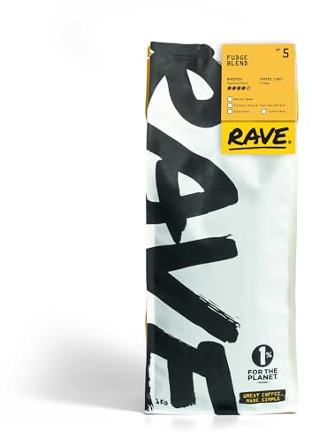Rave Coffee - Fudge Blend Nº 5, Filter Grind Freshly Roasted and Ground Coffee 1Kg