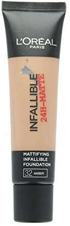 2 x L'Oreal Paris Infallible 24H Matte Foundation 35ml - 32 Amber/Ambre