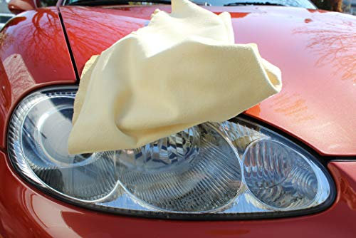 Förster-Fellnest Großes, kräftiges und saugstarkes Fensterleder und Autoleder aus unserer PRIMA Selektion - weiches Ledertuch für die sanfte, effektive Trocknung und Lackpflege