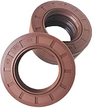 2 Stück FKM TC Wellendichtring Wellendurchmesser 20mm Außendurchmesser 35mm Fluor Covered zweilippig mit Frühling, 20x35x7mm