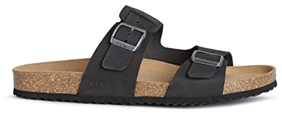 Geox U Sandal Ghita B, Sandali Uomo, Black 32C, 46 EU