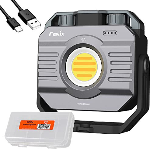 fenix CL28R - Linterna de camping 2 en 1 de 2000 lúmenes y luz de trabajo portátil, recargable por USB-C, brillo continuo y ajuste de temperatura de color