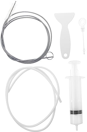 LOPUNER Kit Pulizia del Foro Scarico del Frigorifero Strumenti Flessibili e Robusti Rimozione dell'Acqua Set da 5 Pezzi Compatibile Frigoriferi e Congelatori