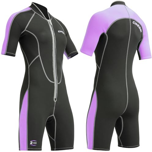 Cressi Lido Lady Shorty Wetsuit Black/Lilac 2mm L/4