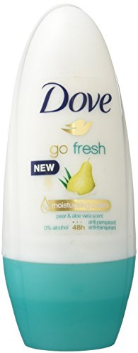 Dove Go Fresh Pear & Aloe Vera Antitranspirant Deodorant Roller, schützt vor Schweiß und spendet der Haut bis zu 48 Stunden Feuchtigkeit