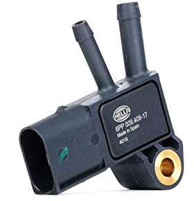 HELLA 6PP 009 409-171 Sensor, Abgasdruck - 3-polig - geschraubt | Kompatibel mit: CHRYSLER 300C, 300C Touring, GRAND VOYAGER V, DODGE CALIBER, NITRO, JEEP CHEROKEE, COMMANDER, COMPASS