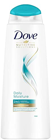 Dove Nutritive Solutions Daily Moisture 2 in 1 Shampoo + Conditioner shampoo and conditioner that leaves hair silky smooth for dry, damaged hair 400 ml