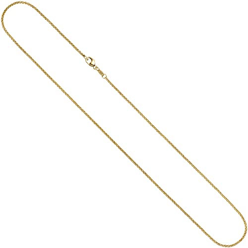 Jobo Damen Erbs-Kette aus 14 Karat 585 Gold 1,5 mm 42 cm