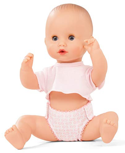 Götz 2153144 Sleepy Aquini to Dress - Mädchen Puppe - 33 cm große Badepuppe mit blauen Schlafaugen, ohne Haare in 3-teiligem Set - Babypuppe ab 18 Monaten