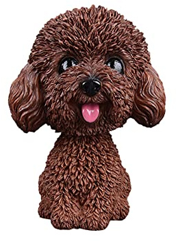 iSpchen Wackelkopf Spielzeug Hundedekoration Auto Armaturenbrett Dekoration 9cm Harz Niedlicher Kopfschütteln Hund Puppe Auto Ornament Interieur Innendekoration Zubehör