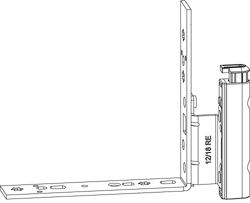 Maco Multi Falzecklagerband mit ÜV links, Fensterbeschlag für Holzfenster, 12/20-13mm, Tragkraft 160kg, Stahl verzinkt weiß