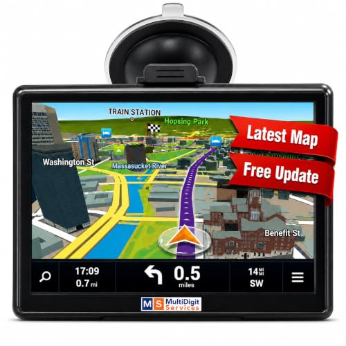 MS Drive Sat Nav For Cars UK | 7 Touchscreen GPS Navigation For HGV Trucks | 8 GB Storage SatNav | Windows OS | Your Ultimate Driving Companion