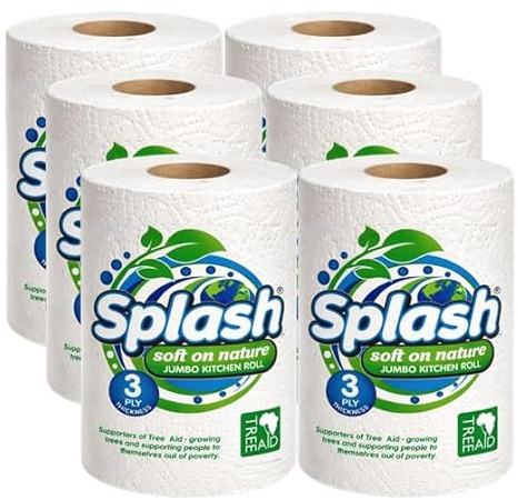 Jumbo Rolls Splash Soft on Nature, 3PLY Thickness Eco Friendly Sustainable Kitchen Towel Paper (6)