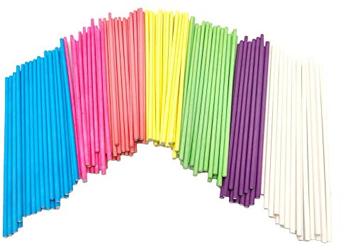 Bâtonnet à Cake Pop, pour Bonbons, Pâtisserie DIY, Décoration de Gâteau, 7 Couleurs, 30 Pièces Chacune