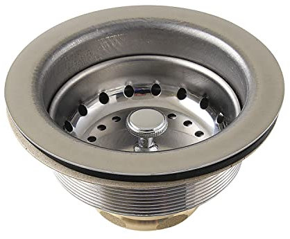 Kingston Brass K121B Fresno 3-1/2 Inch Stainless Steel Kitchen Sink Basket Strainer