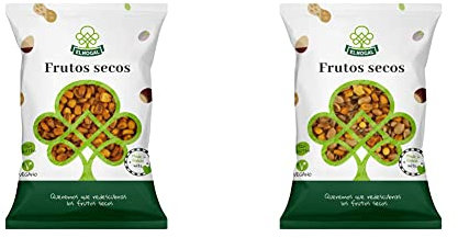 EL NOGAL Frutos Secos Maiz Frito Bolsa, 1000 & Frutos Secos Cóctel de Frutos Secos Variados Bolsa, 1000 G