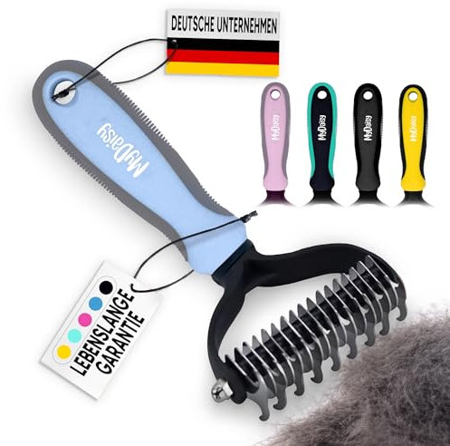 MYDAISY Hundebürste Unterwolle, Hundebürste Langhaar Unterwolle, Katzenbürste Langhaar, Hundekamm, Unterfellbürste Katze, Hunde Bürste, Unterfellbürste Hunde, Hundekamm Langhaar