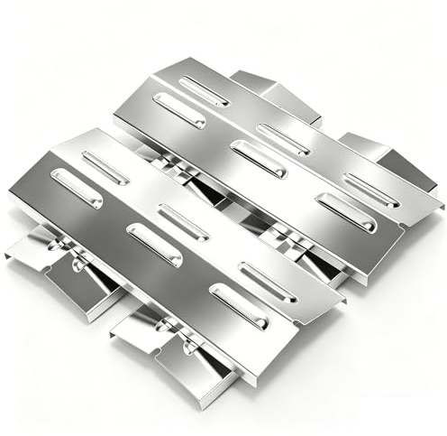 GFTIME 36,5 x 12cm Edelstahl Brennerabdeckung Ersatzteile für Enders Chicago 3 Gasgrill Zubehör, für Enders Boston Pro 3K/6 Kr Turbo, Tepro 3561, Barbecook Brahma 4.0, Aromaschienen Heizplatte 4 Stück