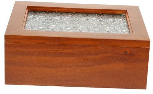 TOPBATHY Kasten Armbandbox Kleine Vintage-schatztruhe Dekoratives Etui Mit Schloss Schmuckkästchen Schmuck Organizer Aufbewahrungskoffer Für Kleinigkeiten Verpackung Ohrringe Holz