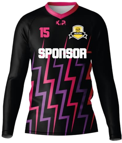 KALLPA Camiseta de Portero Personalizada. Niños y Adultos. 100% sublimación. Solo Camiseta. Personaliza con tu Nombre, Escudo, número y Sponsor. (Modelo 1, Solo Camiseta)…