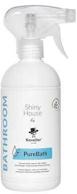Kavalier Shiny House Limpiador Baño Pure Bath Cleaner 500ml, Limpiador de Superficies Cerámica, Porcelana, Cristal y Azulejos, Perfume Refrescante, Fórmula con Ácidos Naturales, Brillo Sin Manchas