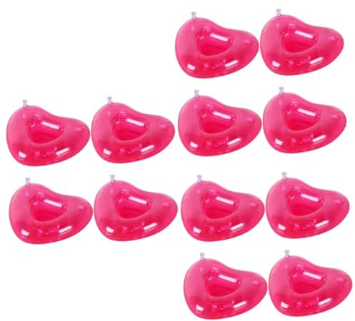 TOYANDONA 3sets Einfache Bier Pool Schwimmt Aufblasbare Herz Form Matten Für 4 Stücke * 3
