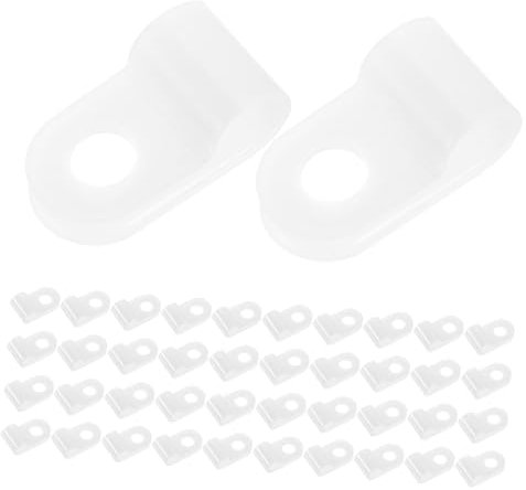 Housoutil 100stücke Kabel Draht Halter Für Lichtschlauch-clips Außenlicht-clips Montageclips Für Koaxialkabel Ethernet-kabel Tv-kabel Telefonkabel Zugfest Sauerbeständig Alterungsbeständig