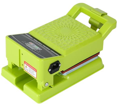 Candeon Wärmepresse-Maschine, 15x15cm Mini Hitzepresse Transferpresse Textilpresse, 1350w Wärmeübertragungsmaschine Heißpressmaschine Wärmedruckmaschine Heat Press Machine Für T-Shirts, Untersetzer