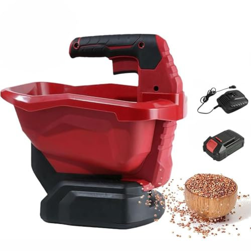 Esparcidor de Mano inalámbrico con batería de 18 V, Ancho de dispersión Ajustable, caudal Variable, esparcidor de Fertilizante eléctrico para Fertilizante, Semillas de césped, Sal y Arena