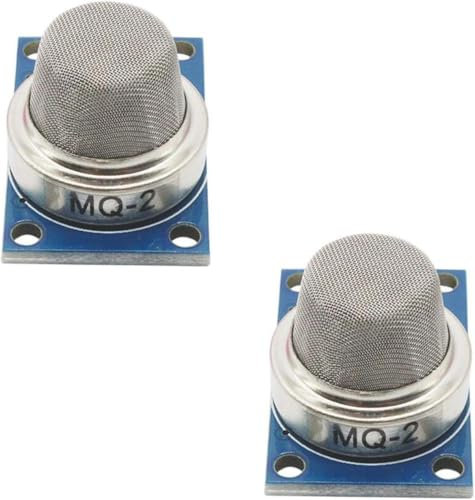 2 Pcs MQ 2 Butane Hydrogen Gas Smoke Detector LPG MQ2 Air Quality Sensor Module Compatible with Arduino and Raspberry Pi MQ 2 Gas sensor Smoke Sensor - Electrones