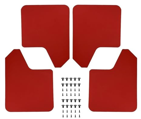 Protettivi Schizzi Per Jumper Per Relay Dal 1990 In Poi Parafanghi Paraspruzzi Da Corsa/rally Larghi 48 Cm X 29 Cm(4pcs-set Red)