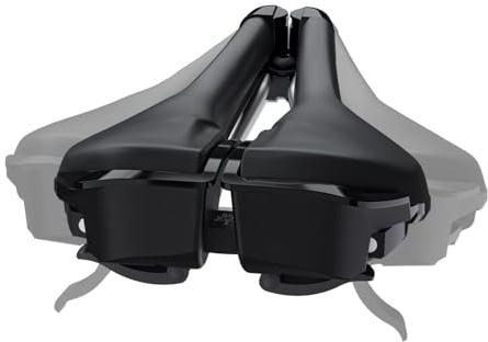 HUGEOAKS Fahrradsattel mit stufenlos Verstellbarer Breite - Bequemer & prostatafreundlicher Fahrradsitz für MTB, Rennräd, Cityrad und Heimtrain (1 Pack)