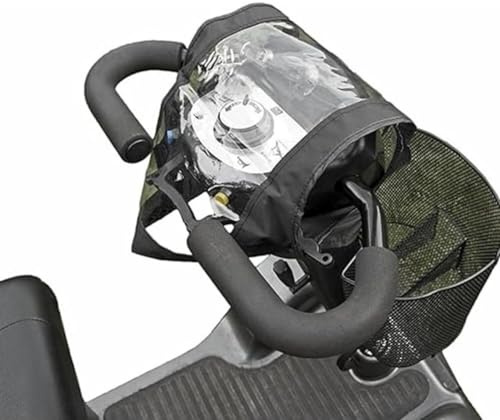 Mobility Scooter Control Panel Cover, Universal Tiller Cover Mobility Scooter Rain Cover Waterproof Console Cover Protective Clear Panel Cover for Elderly Mobility Scooter Electric Wheelchair