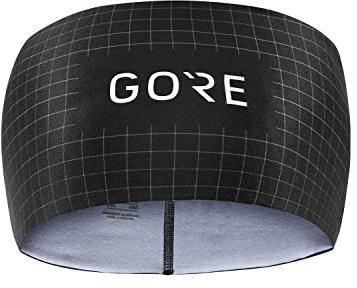 GORE WEAR Unisex Stirnband Grid, Einheitsgröße, Schwarz/Anthrazitgrau