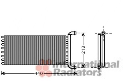 VAN WEZEL 30006399 Scambiatore calore per riscaldamento abitacolo Radiatore Riscaldamento Radiatore riscaldamento Scambiatore calore per riscaldamento abitacolo