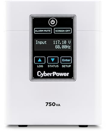 CyberPower M750L Medical-Grade UPS System, 750VA/600W, 6 Outlets, AVR, Tower