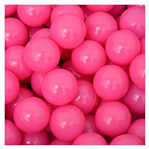 LittleTom 50 plastbollar 5,5 cm i diameter för att fylla barns bollhav rosa